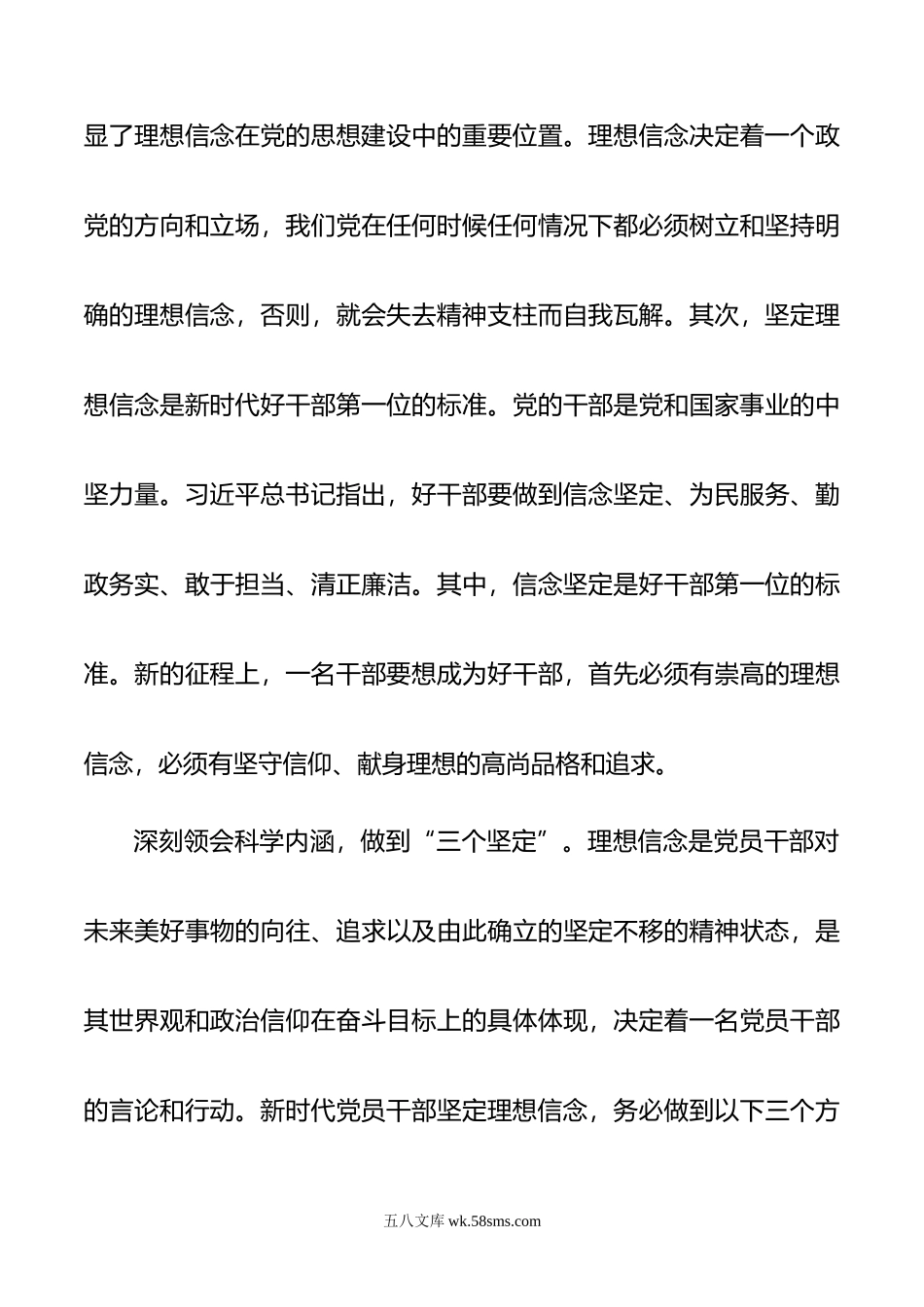 研讨发言：筑牢理想信念 自觉做新思想的坚定信仰者和忠实实践者.doc_第3页