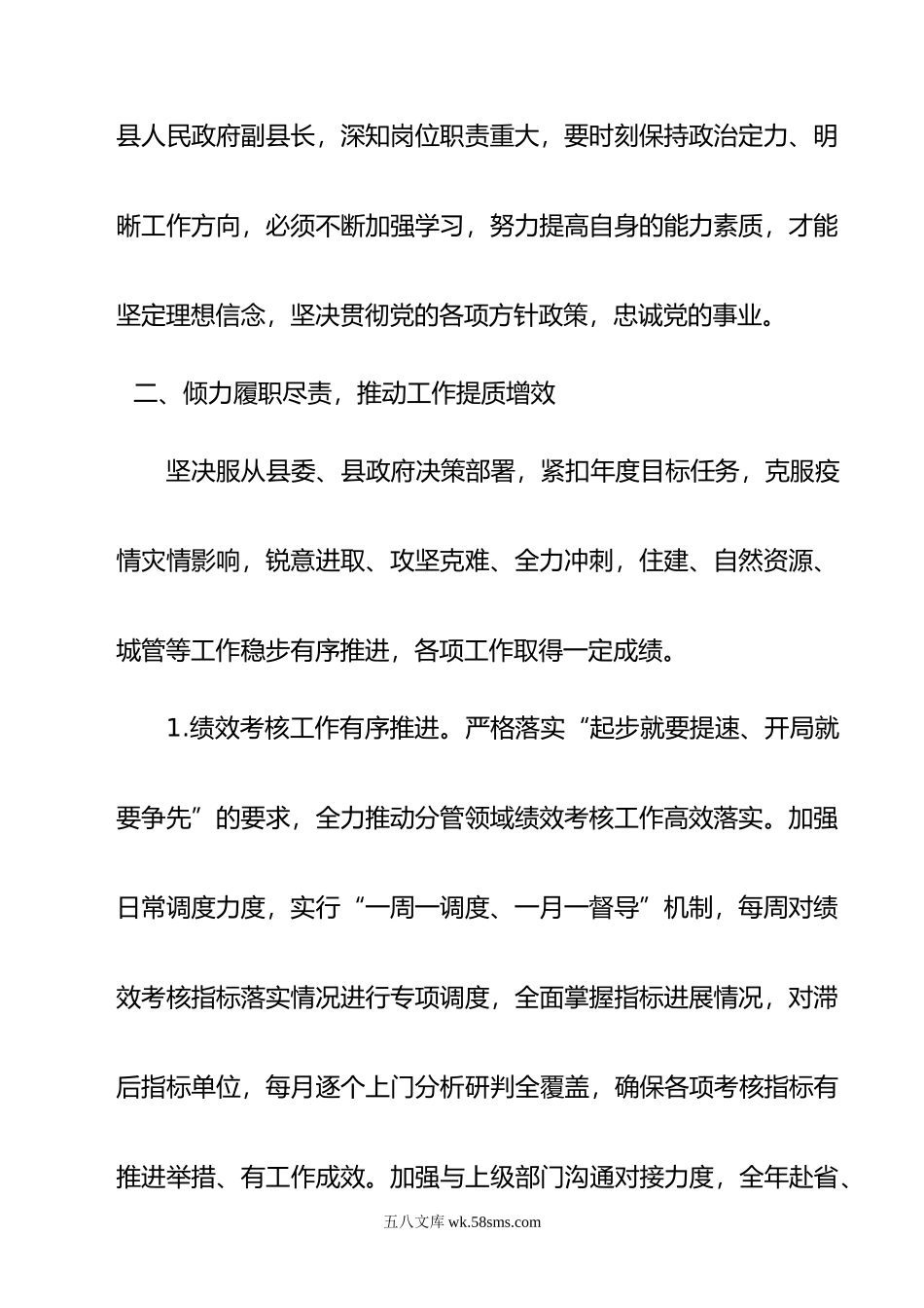 年副县长个人述职报告.doc_第2页