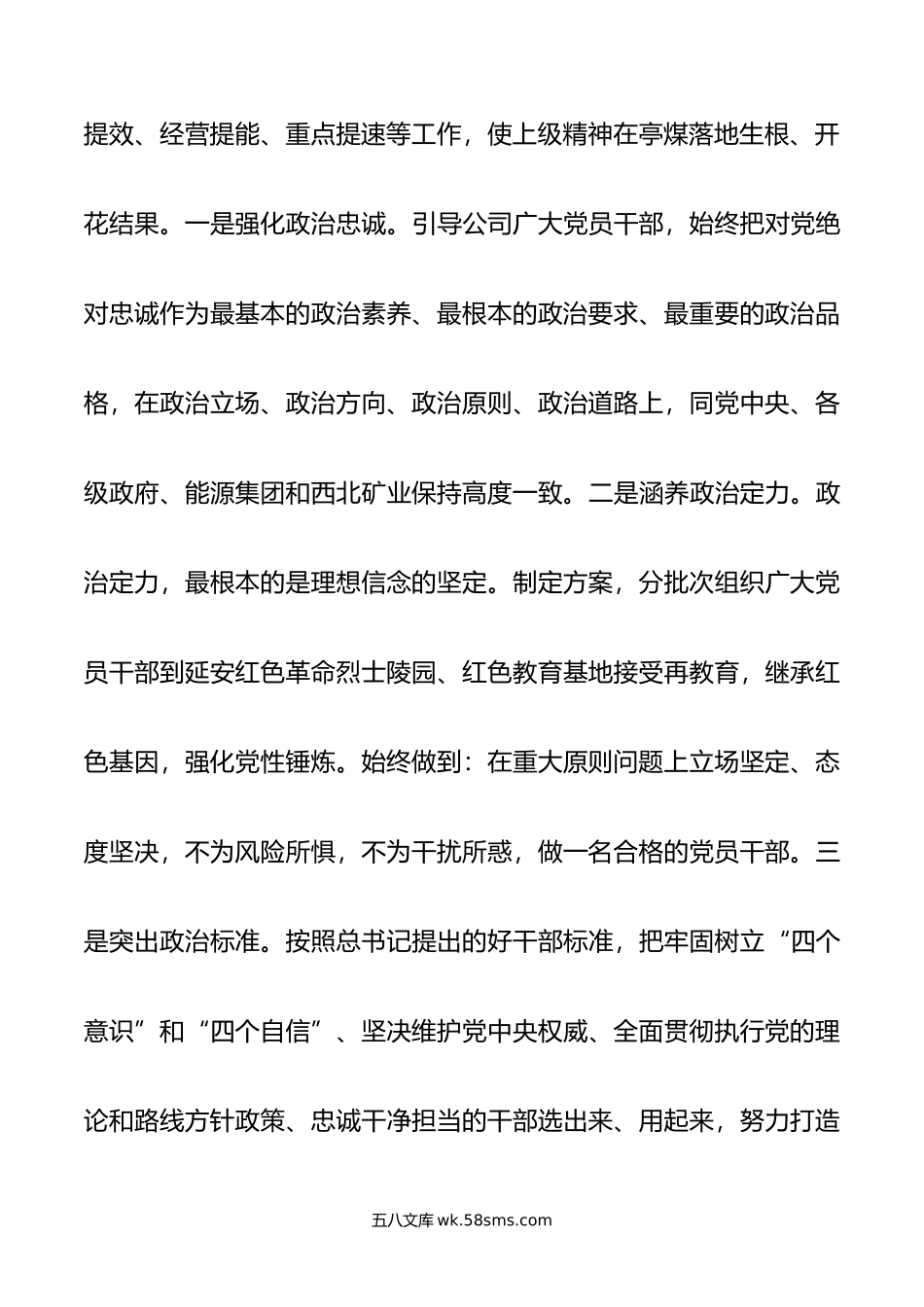 煤业公司党政主要负责人读书班第二专题学习会上的发言材料.doc_第3页