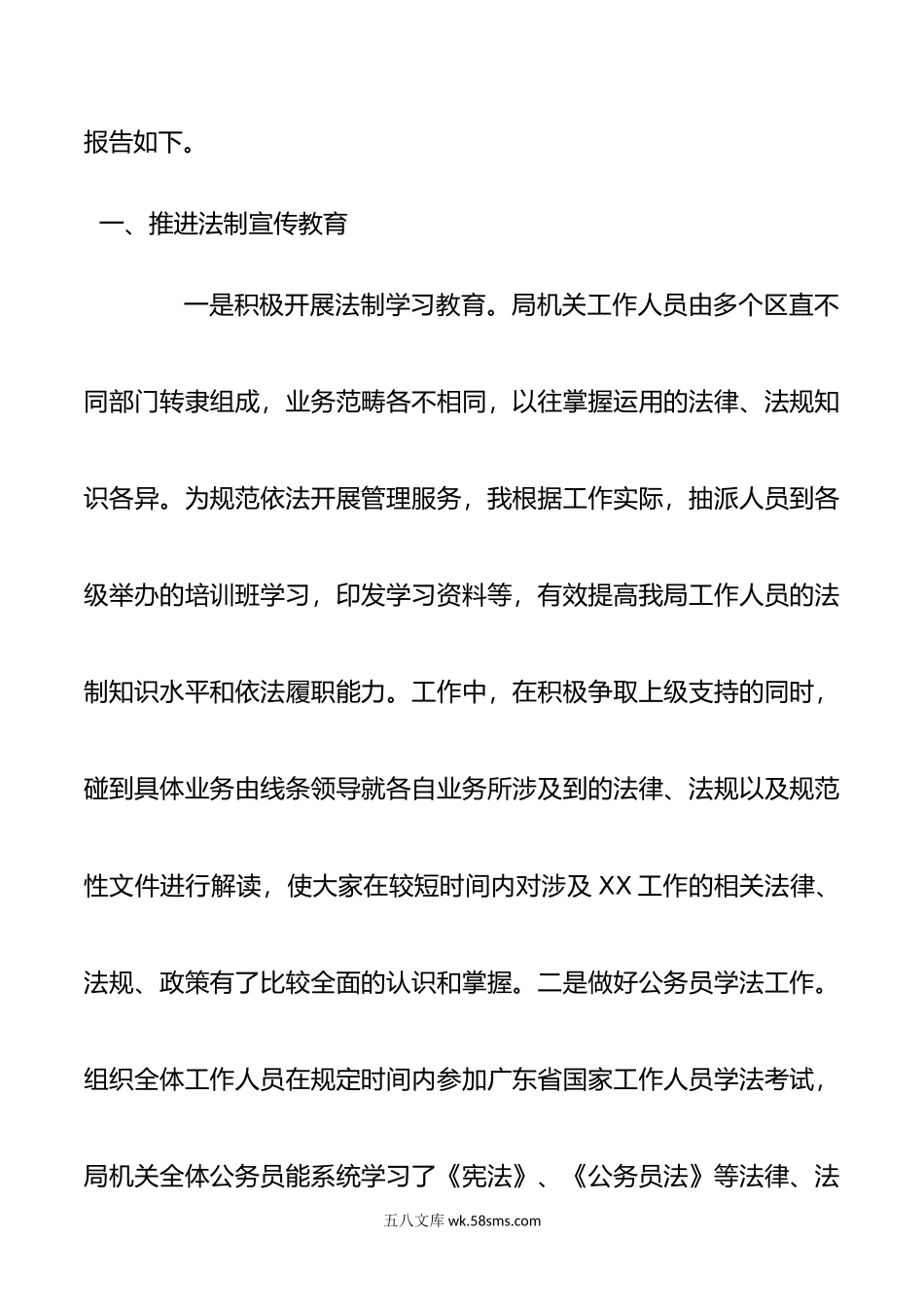 年度主要负责人履行推进法治建设第一责任人职责情况报告.doc_第2页