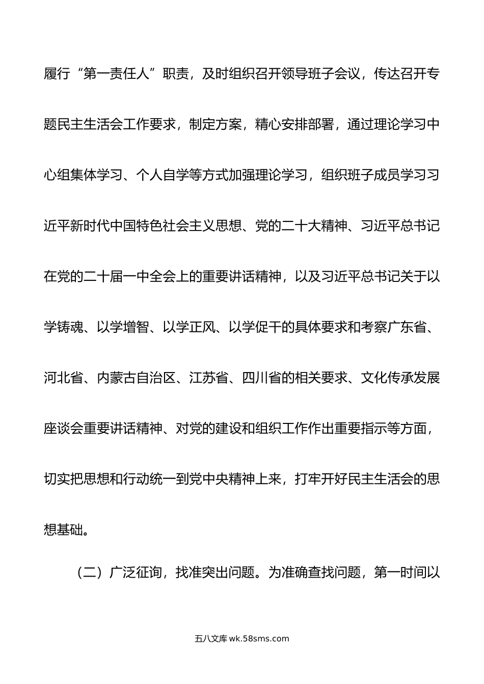 年第一批主题教育专题民主生活会召开情况报告.doc_第3页