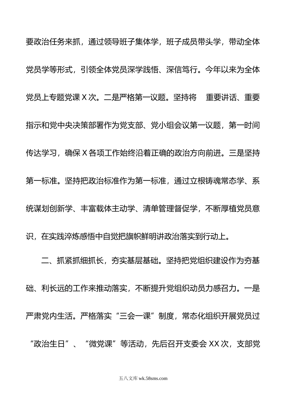 20XX年度抓党建工作述职报告.docx_第2页