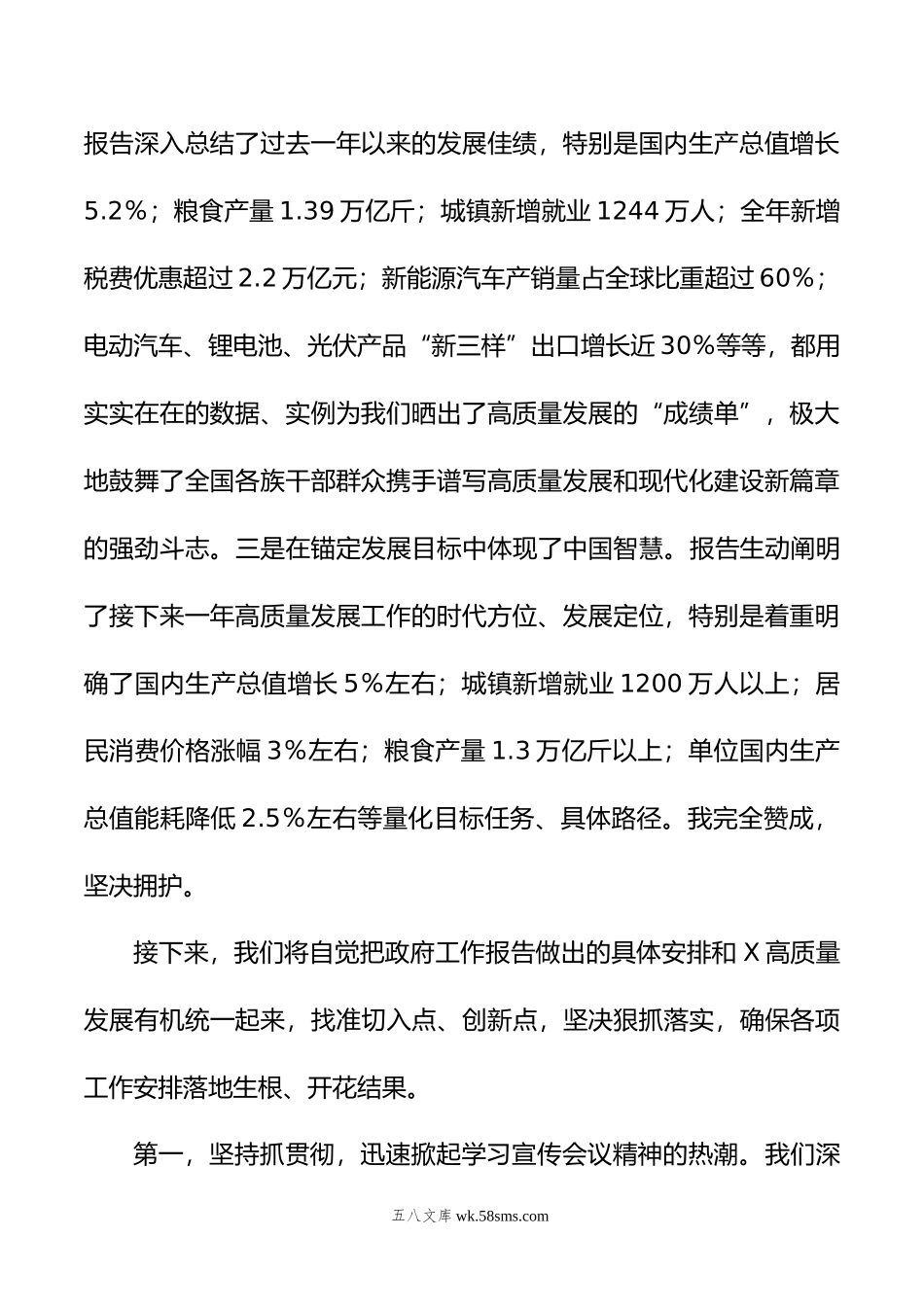 在学习贯彻年全国“两会精神”研讨会上的发言提纲.doc_第2页