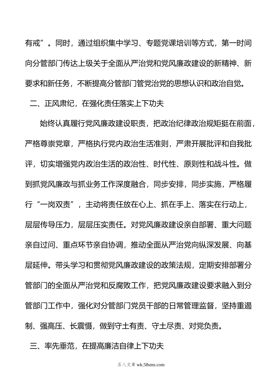 党委书记年全面从严治党主体责任情况报告.doc_第2页