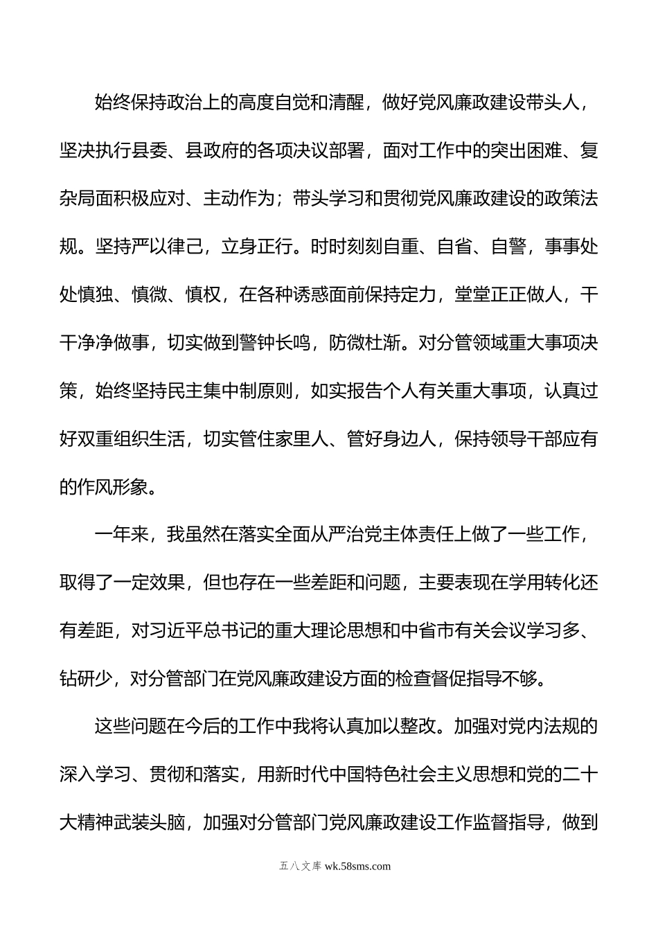 党委书记年全面从严治党主体责任情况报告.doc_第3页