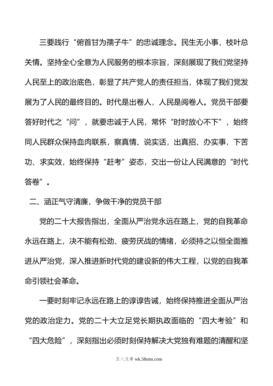 主题教育党课：在主题教育中锤炼忠诚干净担当的政治品格.docx_第3页