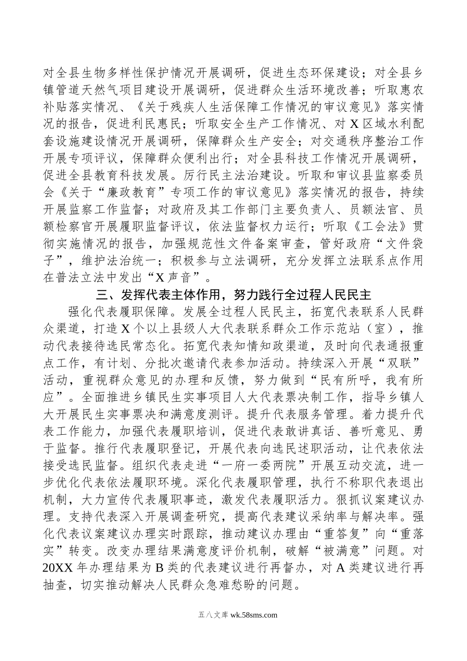 县人大常委会20XX年工作要点.docx_第2页