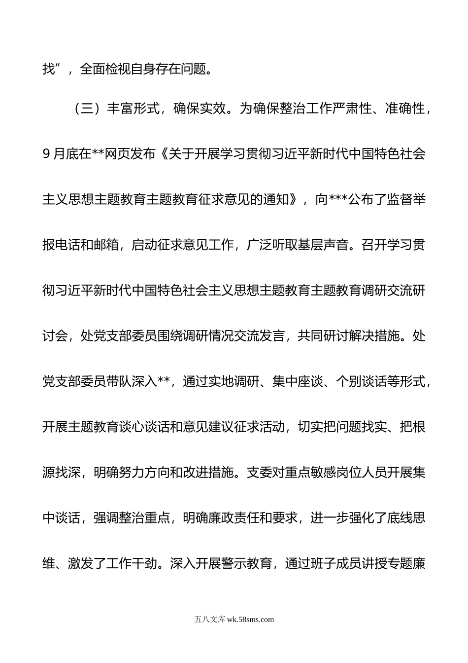 党支部关于年主题教育专项整治情况的报告.doc_第3页