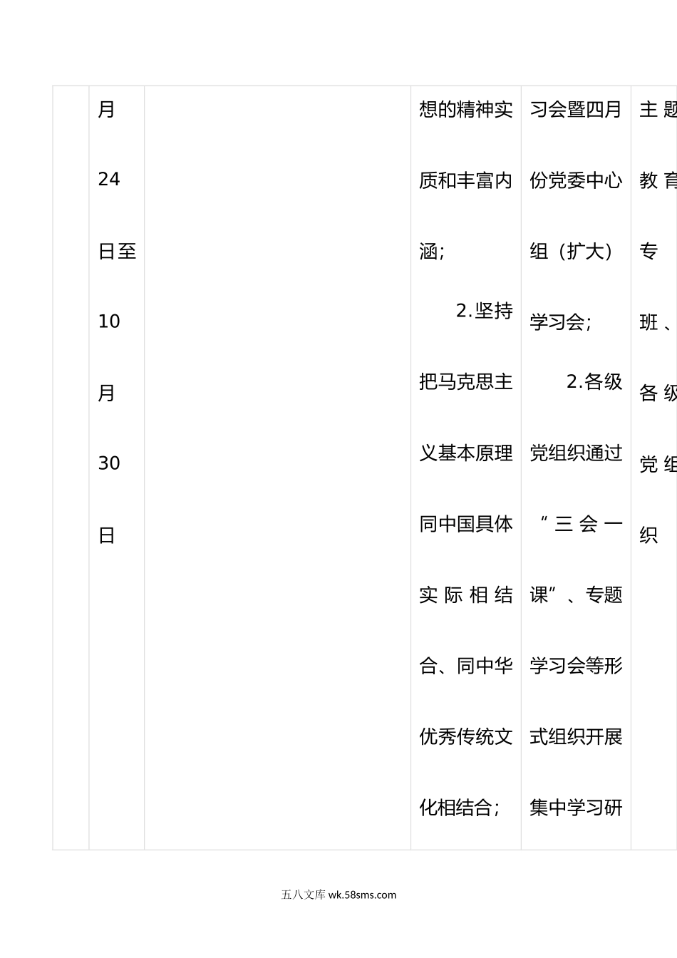 XXX学习贯彻新时代中国特色社会主义思想第二批主题教育专题学习计划.doc_第3页