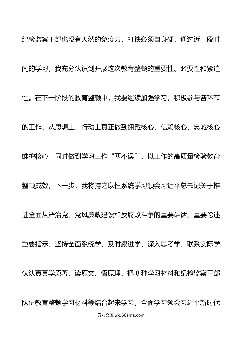 纪检监察干部队伍教育整顿研讨发言材料打铁必须自身硬.doc_第3页