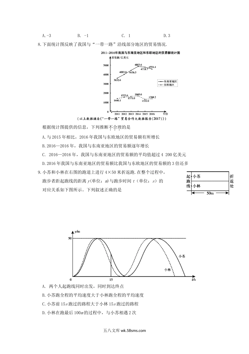 2017北京市中考数学真题及答案.doc_第2页