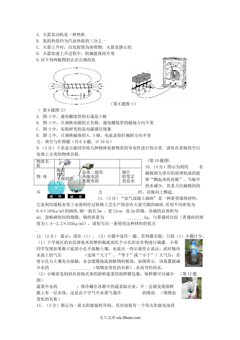 2010年陕西省延安中考物理真题及答案.doc_第2页