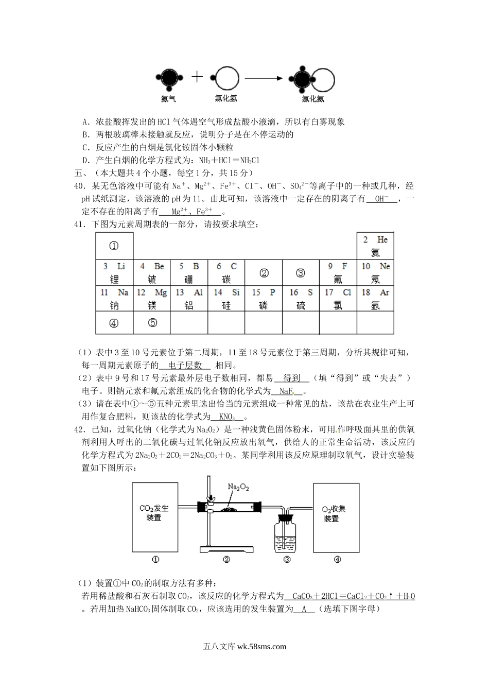 2013年四川省泸州市中考化学真题及答案.doc_第2页