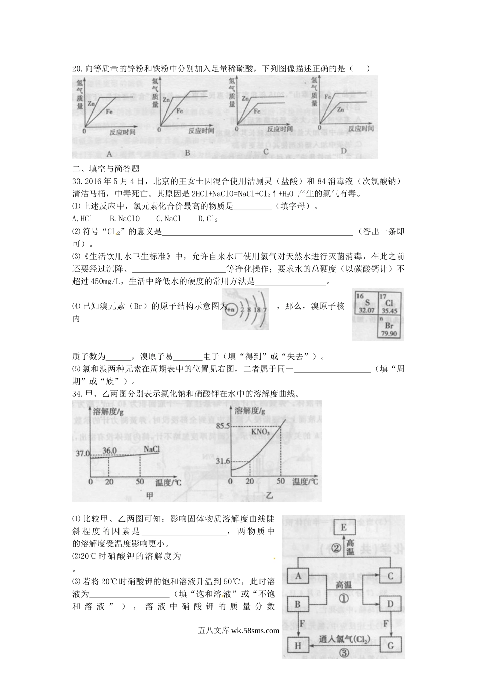 2015山东省枣庄市中考化学真题及答案.doc_第2页