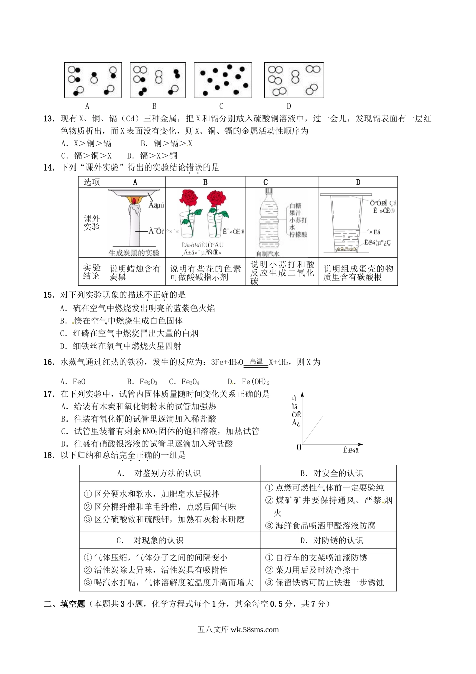 2013年湖北省宜昌市中考化学真题及答案.doc_第2页