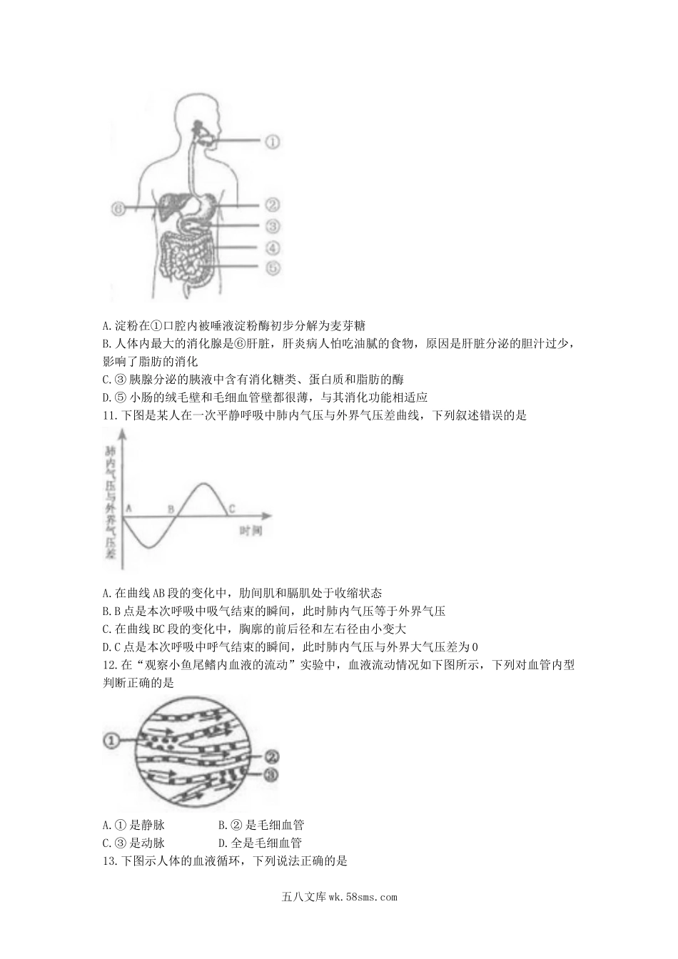 2017山东省临沂市中考生物真题及答案.doc_第3页