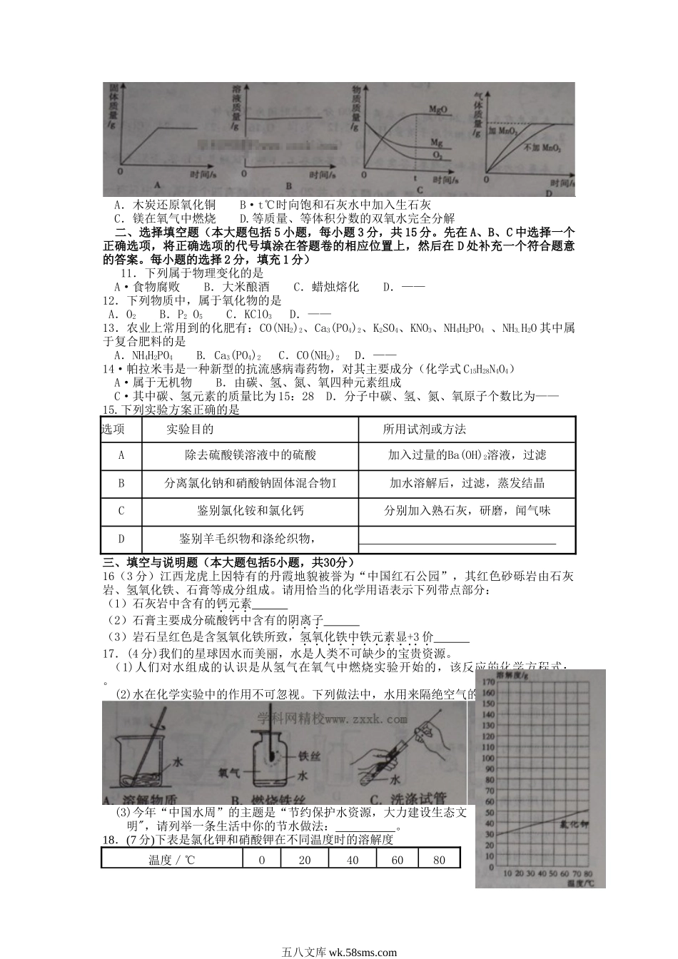 2013年江西赣州中考化学真题及答案.doc_第2页