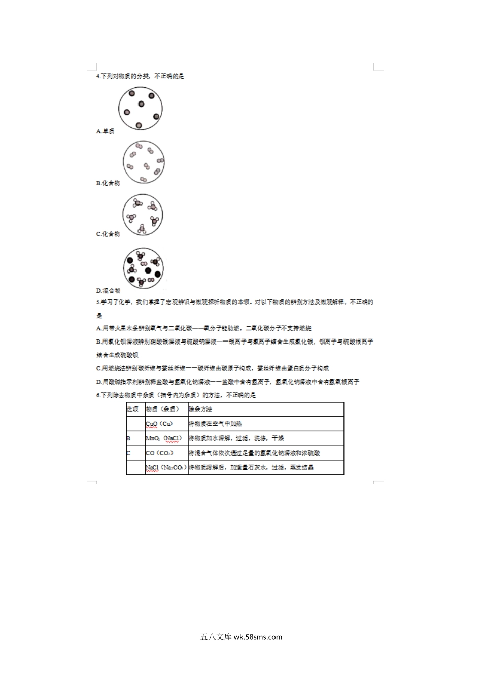 2020年山东威海中考化学真题及答案.doc_第2页