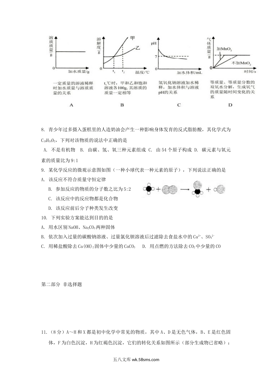 2014年广东省深圳市中考化学真题及答案.doc_第2页