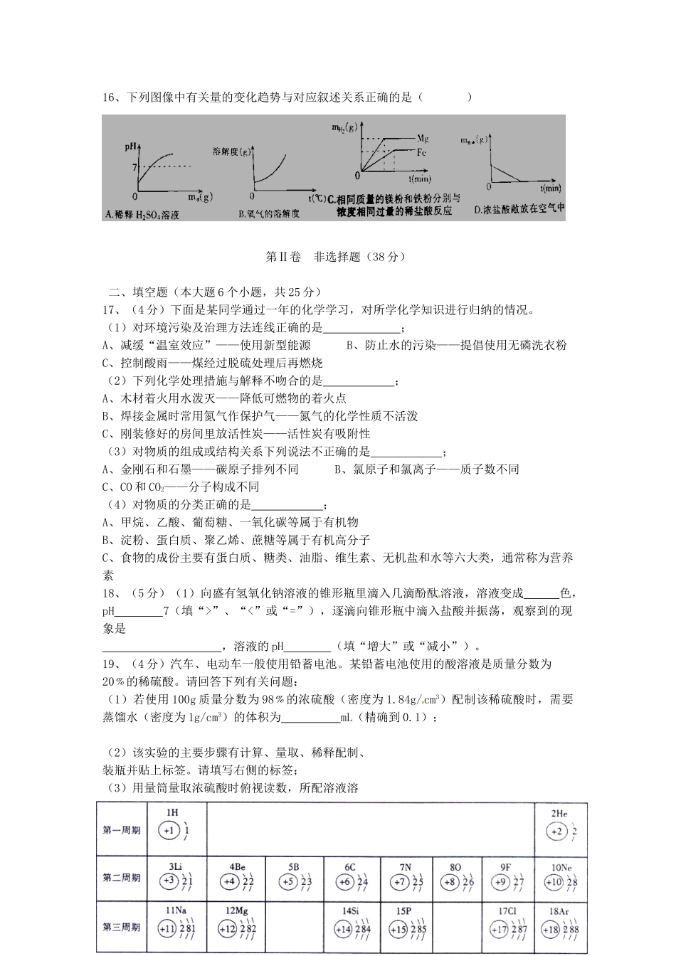 2012年四川省眉山市中考化学真题及答案.doc_第3页