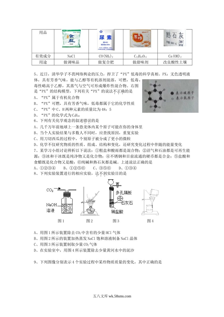 2014山东省东营市中考化学真题.doc_第2页