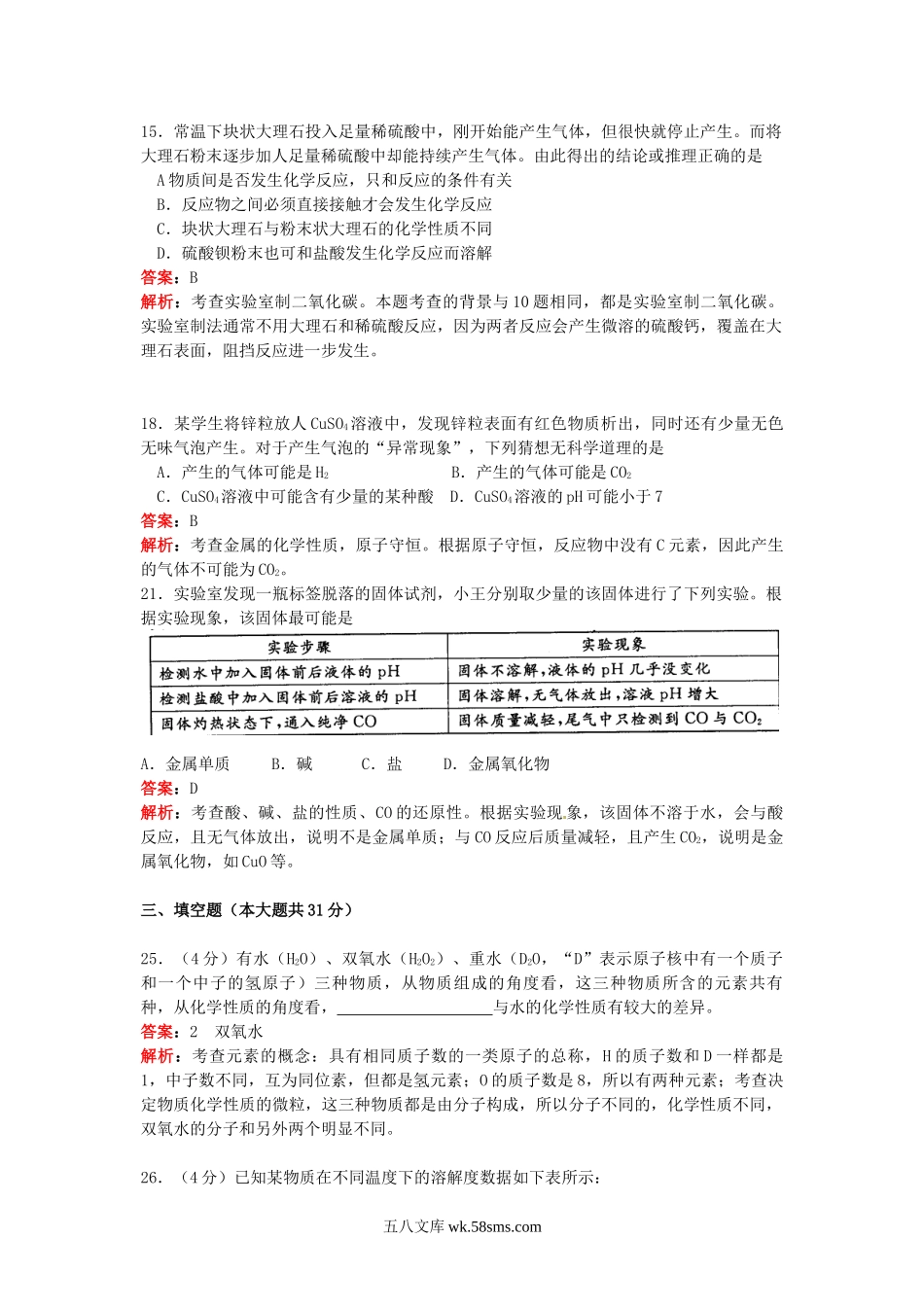 2012浙江省杭州市中考化学真题及答案.doc_第2页