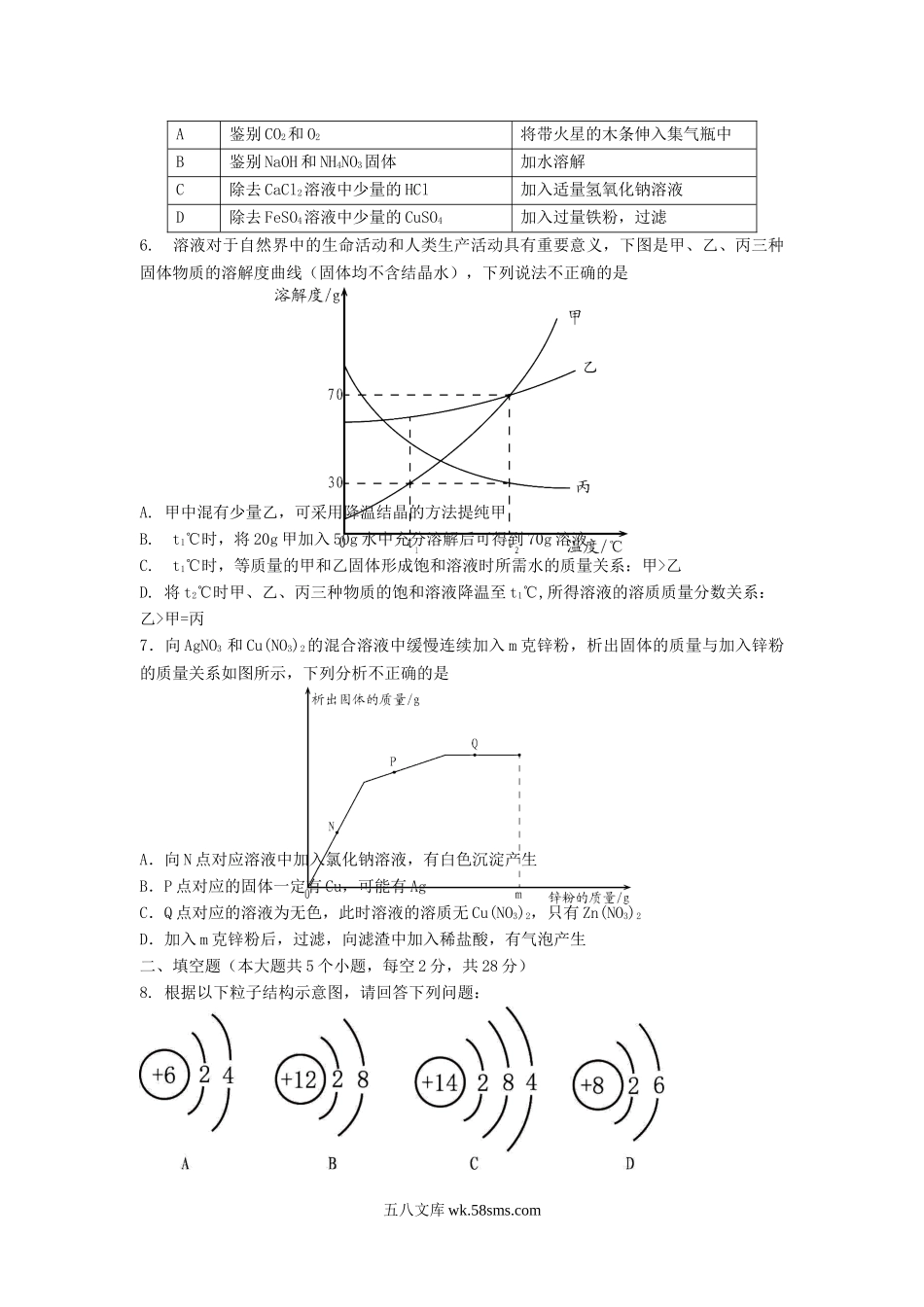 2021年四川省遂宁市中考化学真题及答案.doc_第2页