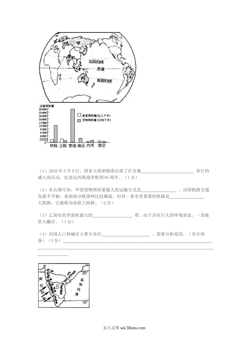 2010山东省临沂市中考地理真题及答案.doc_第2页