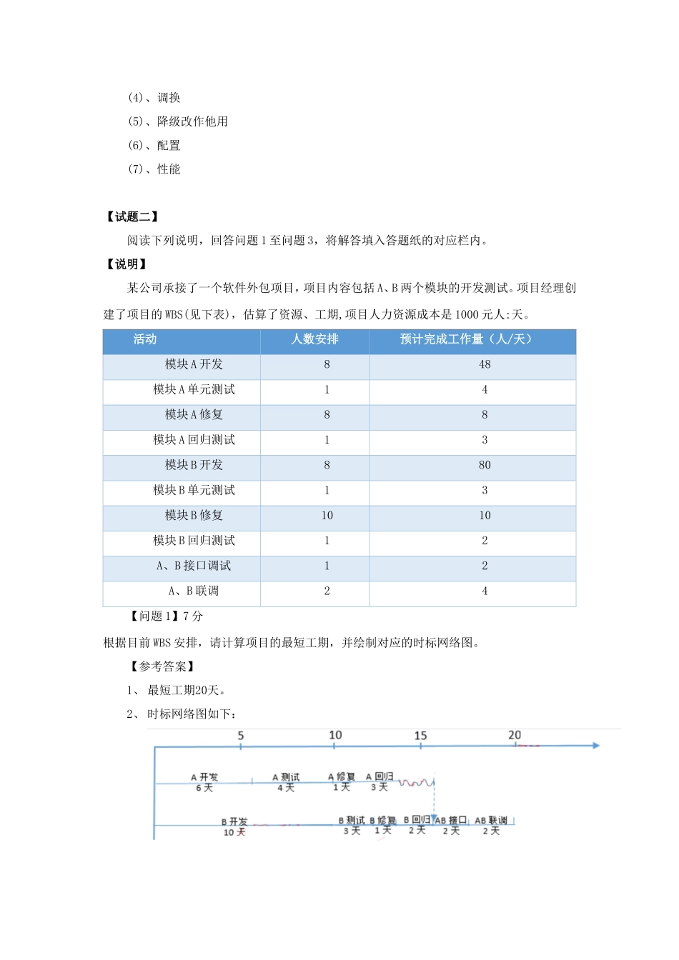 2019上半年信息系统管理考试真题及答案-下午卷.doc_第3页