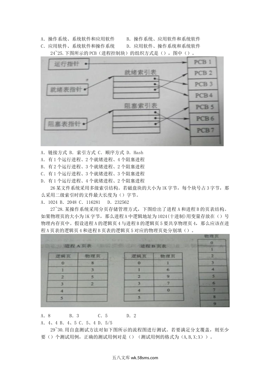 2017下半年软件设计师考试真题及答案-上午卷.doc_第3页