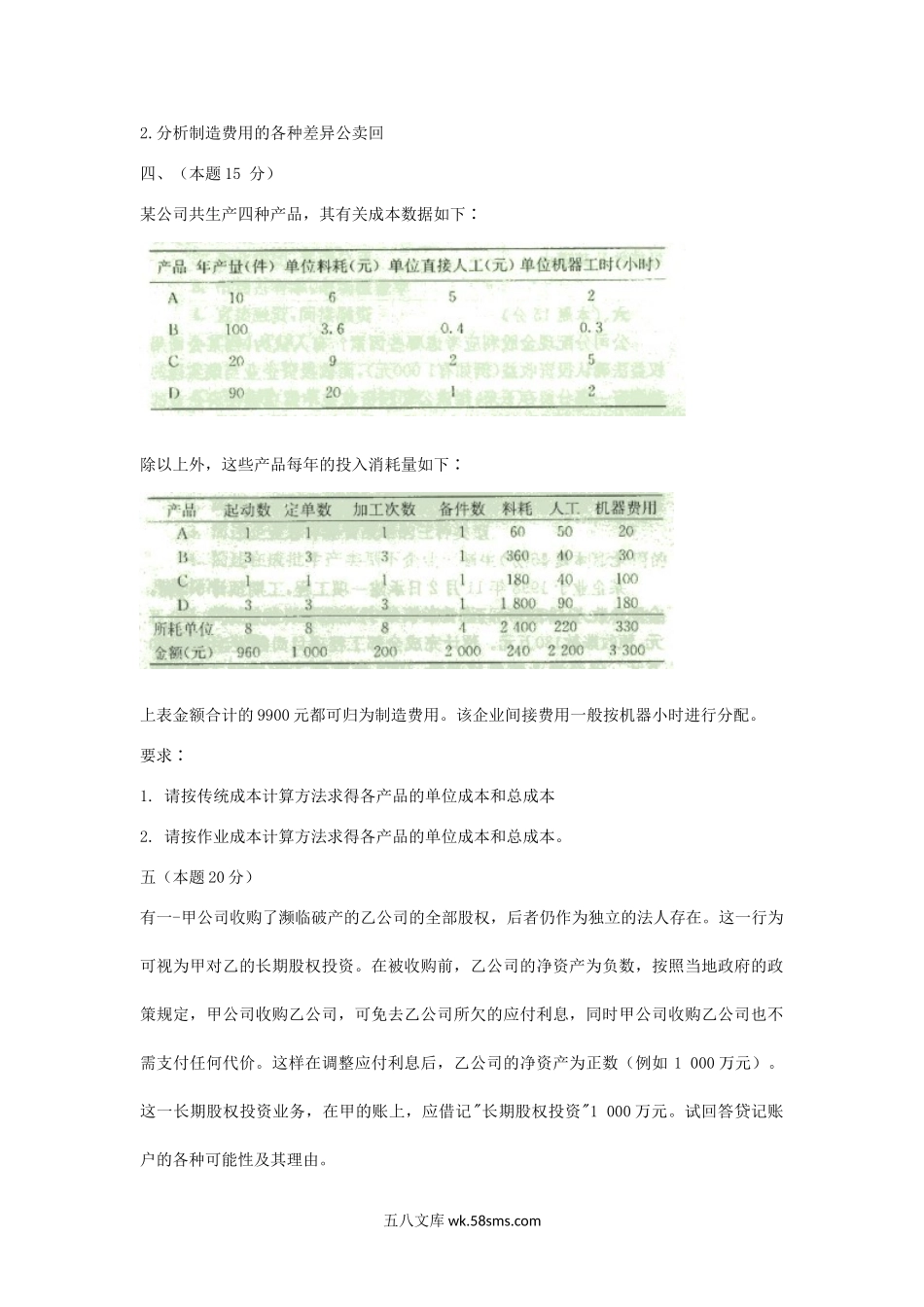 2000年上海财经大学会计学考研真题.doc_第2页