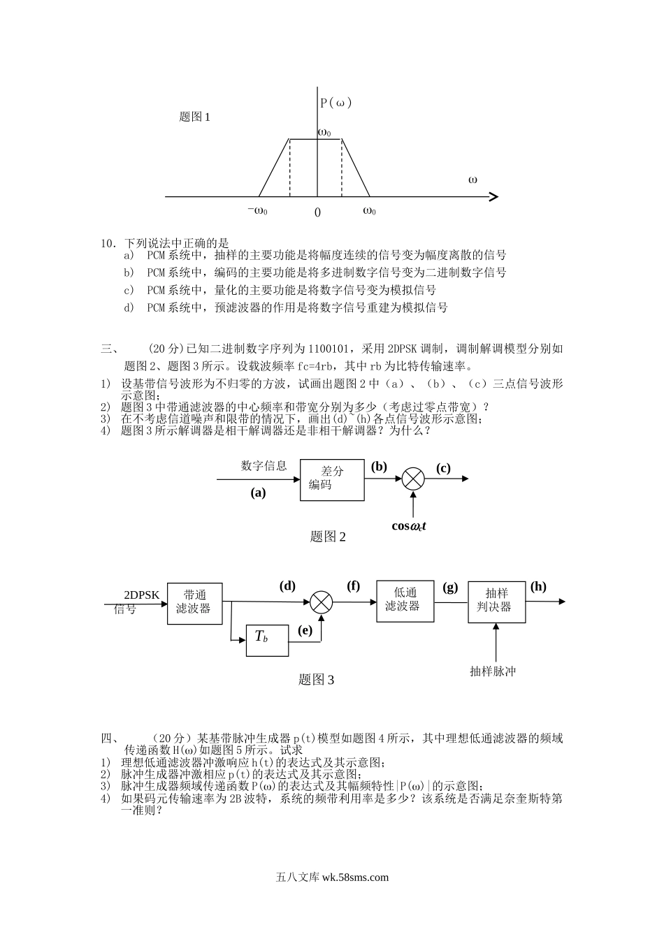 2004年四川西南交通大学通信原理考研真题.doc_第3页