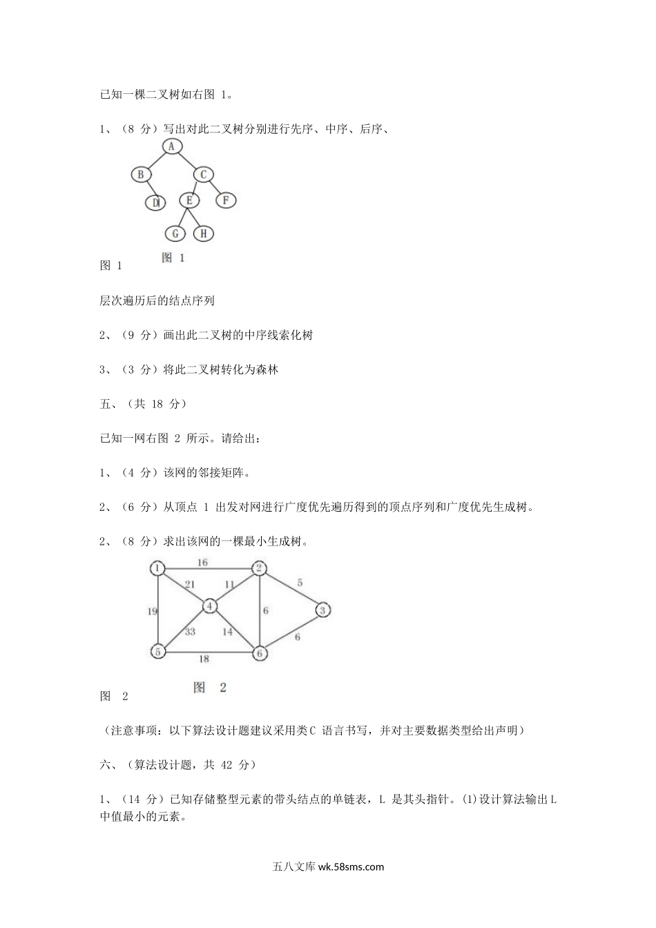 2005年山东齐鲁工业大学数据结构考研真题.doc_第3页