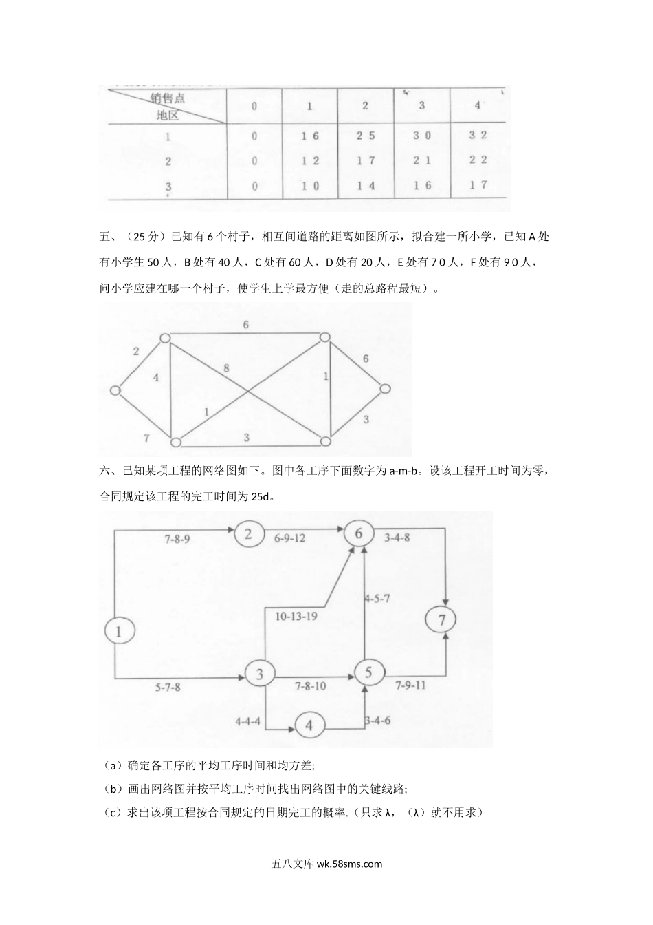 2006年上海海事大学作业研究考研真题.doc_第3页