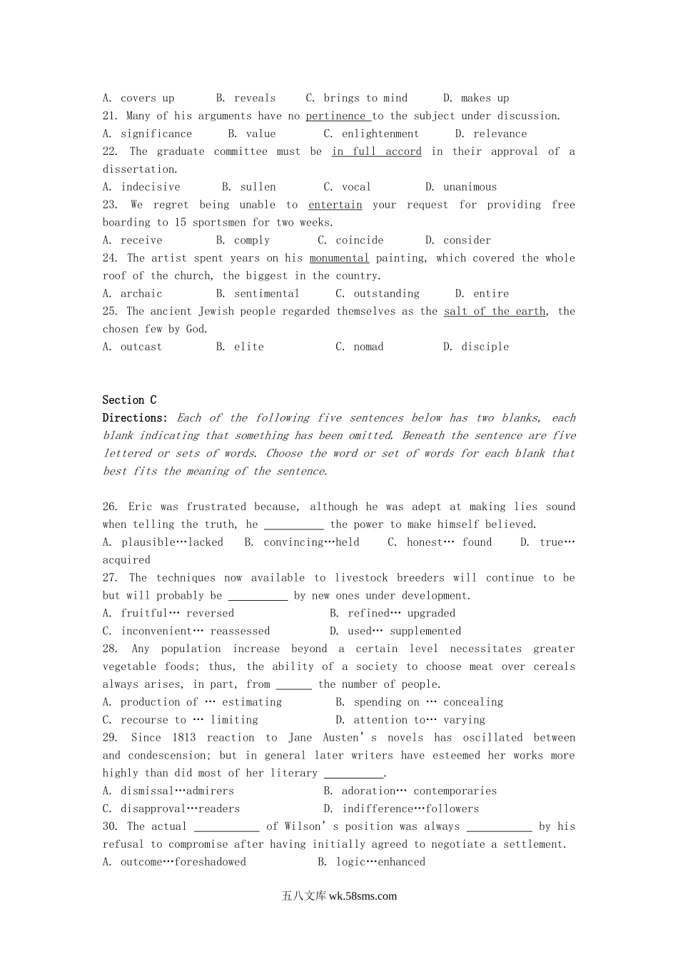 2013年北京科技大学基础英语考研真题.doc_第3页