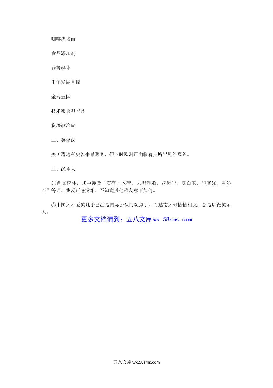 2013年湖北华中科技大学英语翻译基础考研真题.doc_第2页