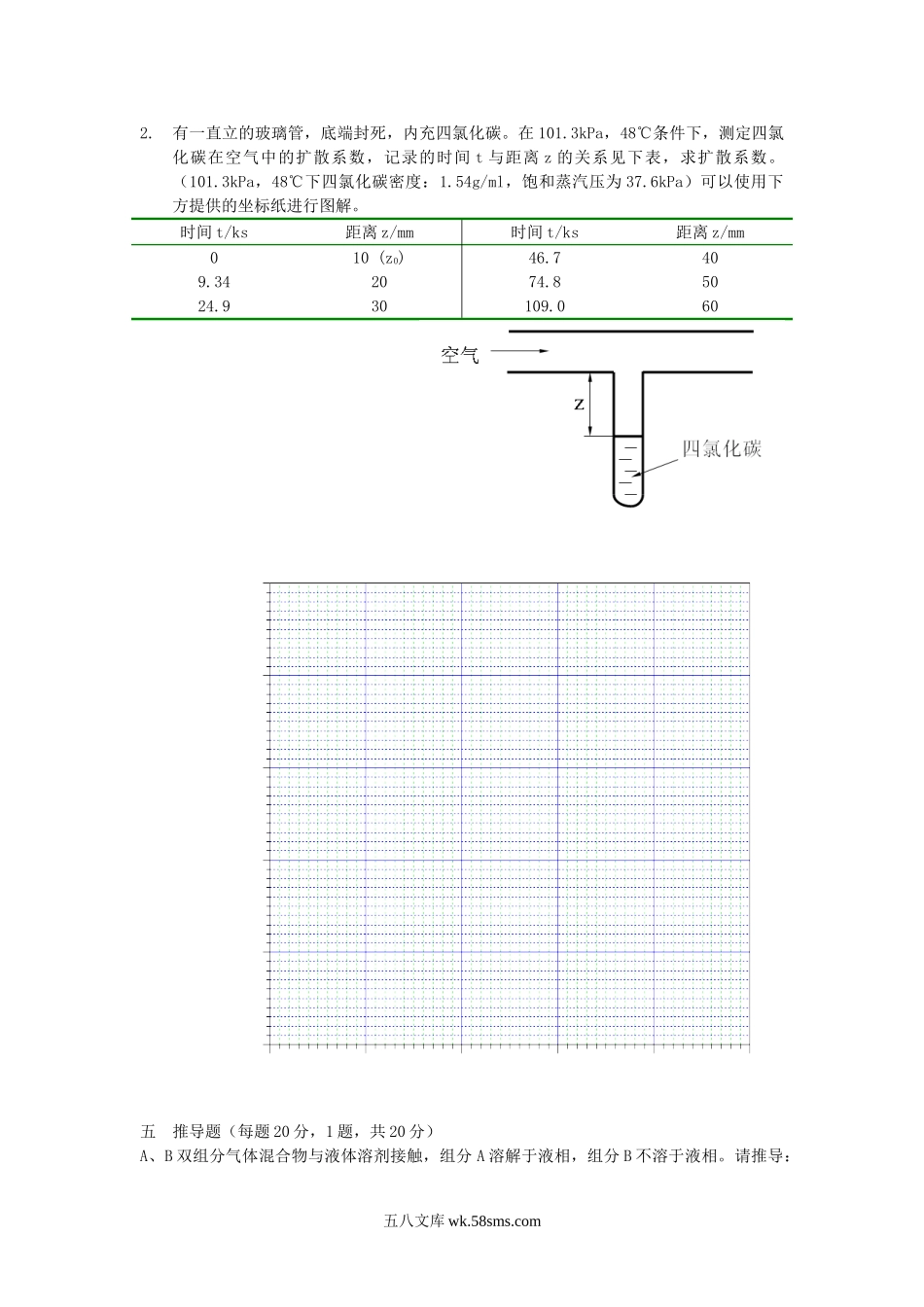 2014年北京科技大学化工原理概论考研真题.doc_第3页