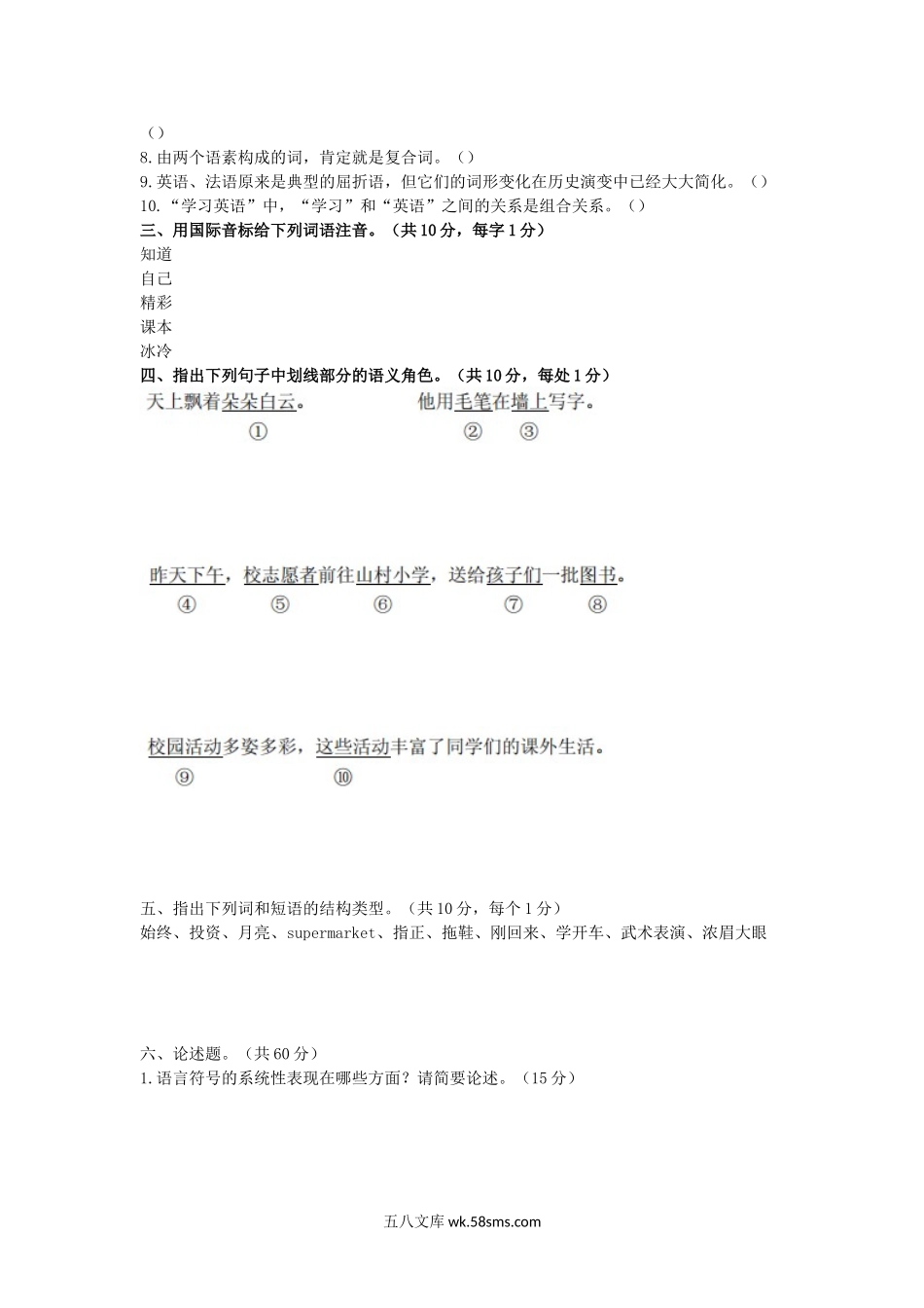 2014年福建华侨大学语言学概论考研真题.doc_第2页