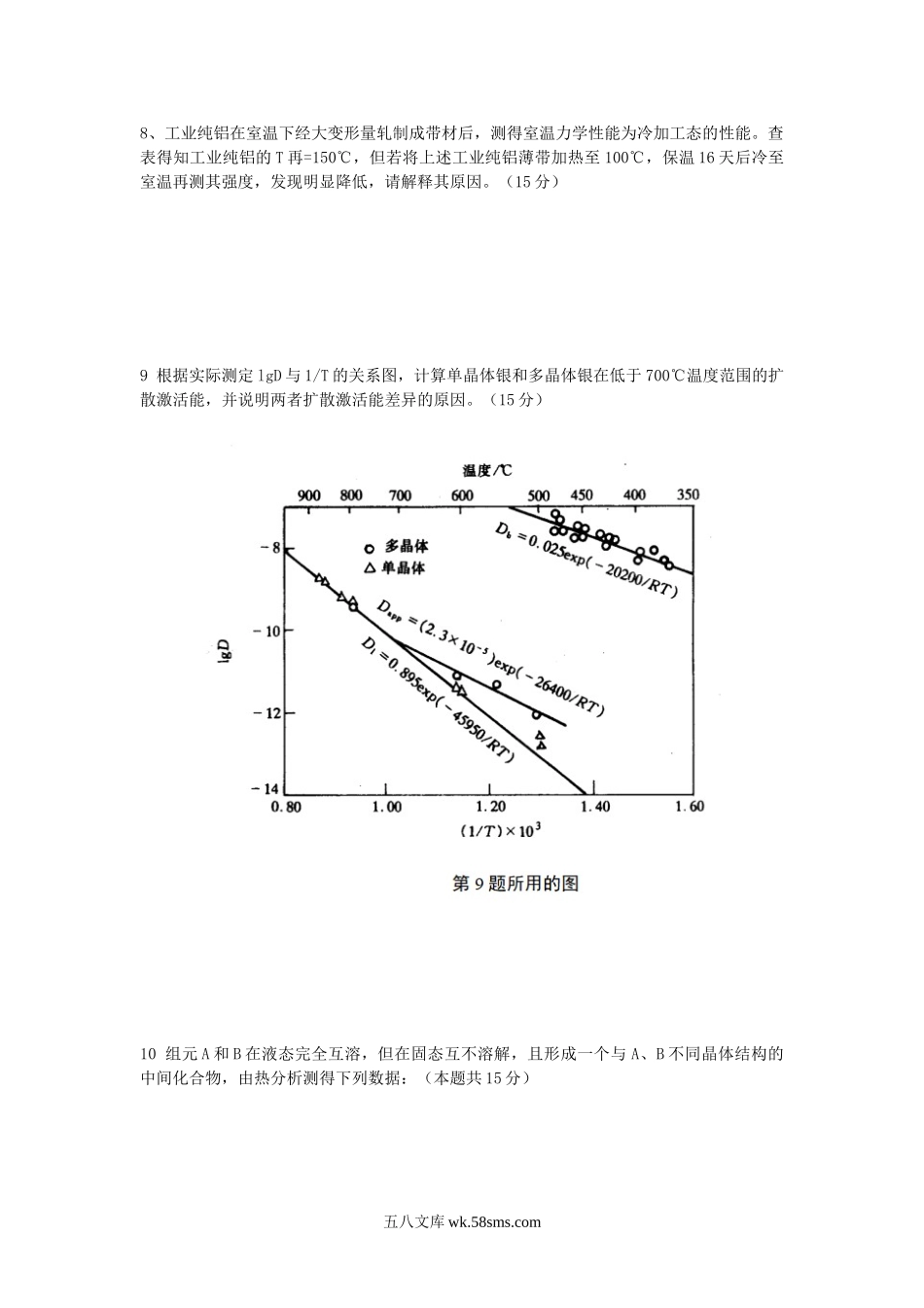 2014年广西桂林电子科技大学材料科学基础考研真题.doc_第3页