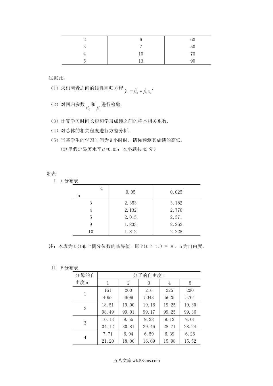 2015年河南财经政法大学统计学考研真题.doc_第2页