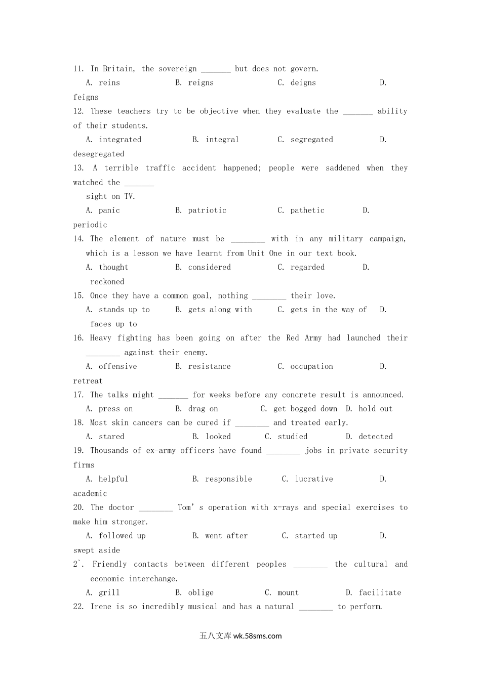 2018年云南昆明理工大学翻译硕士英语考研真题A卷.doc_第2页