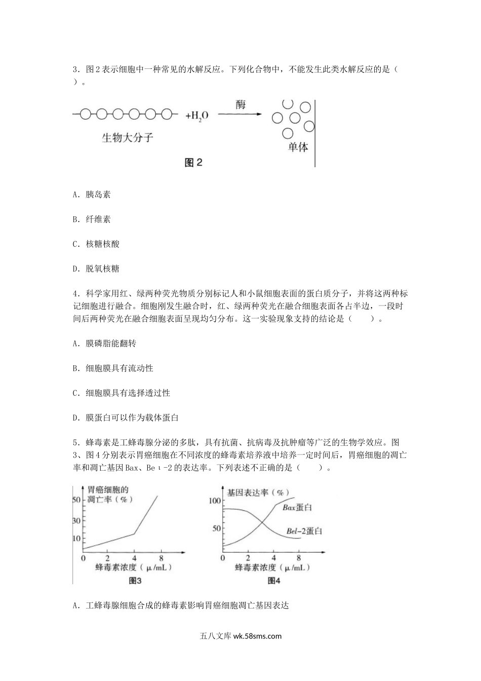 2019上半年广东教师资格考试高中生物学科知识与教学能力真题及答案.doc_第2页