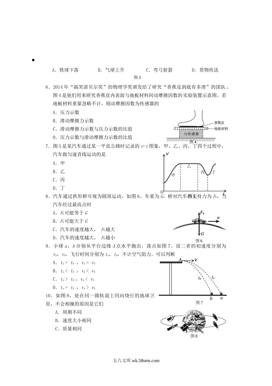 2015年广西普通高中会考物理真题及答案.doc_第2页