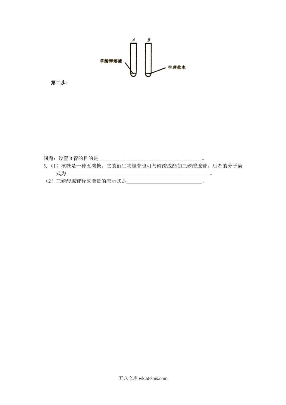 2000年甘肃高考生物真题及答案.doc_第3页