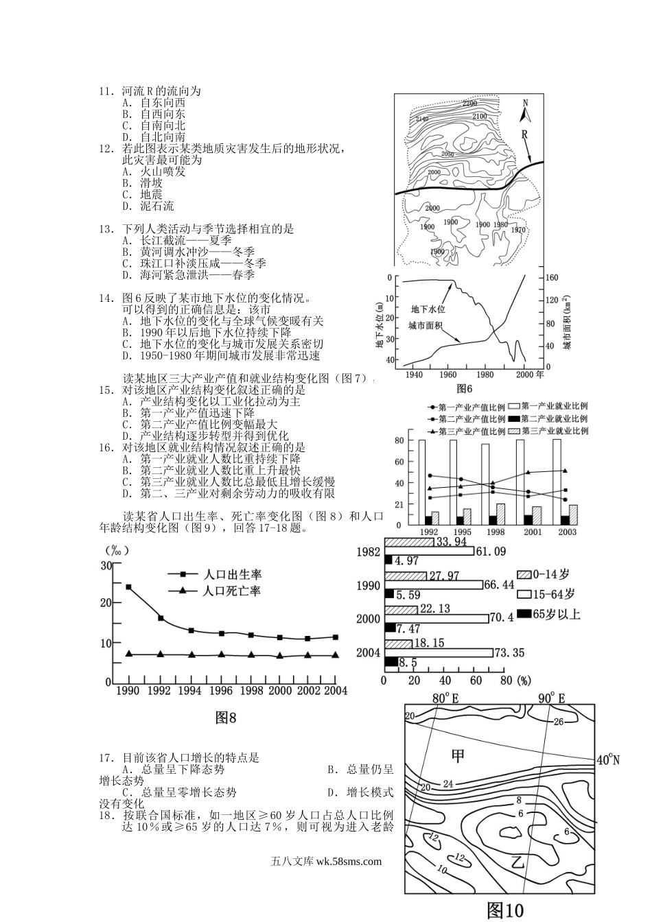 2007年广东高考地理真题及答案.doc_第2页