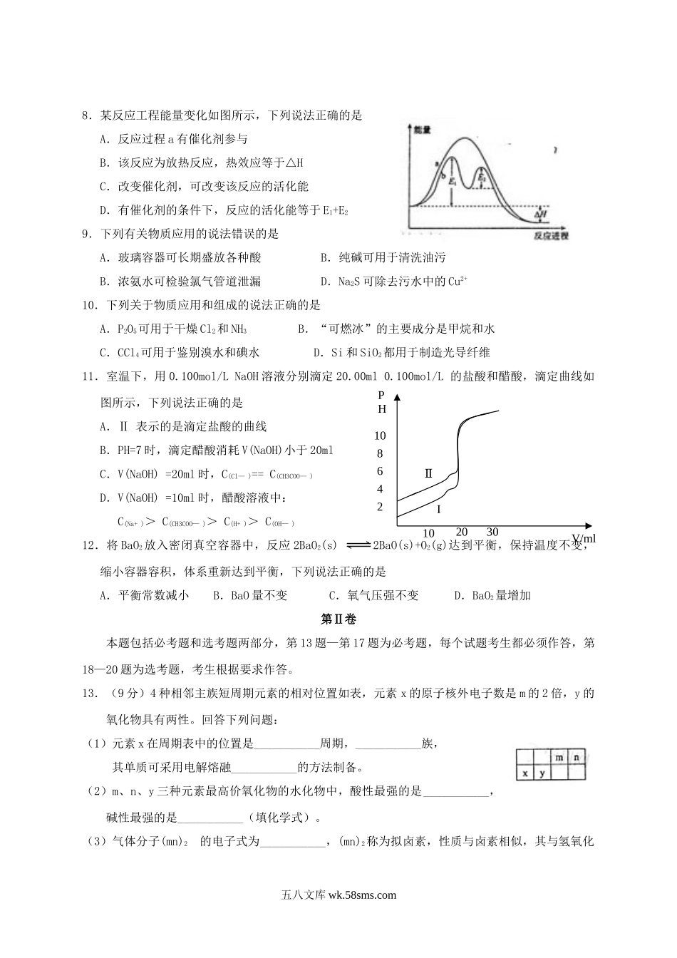 2014年海南高考化学真题及答案.doc_第2页