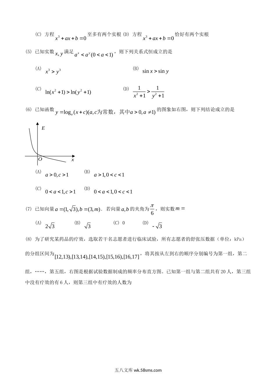 2014年山东高考文科数学真题及答案.doc_第2页