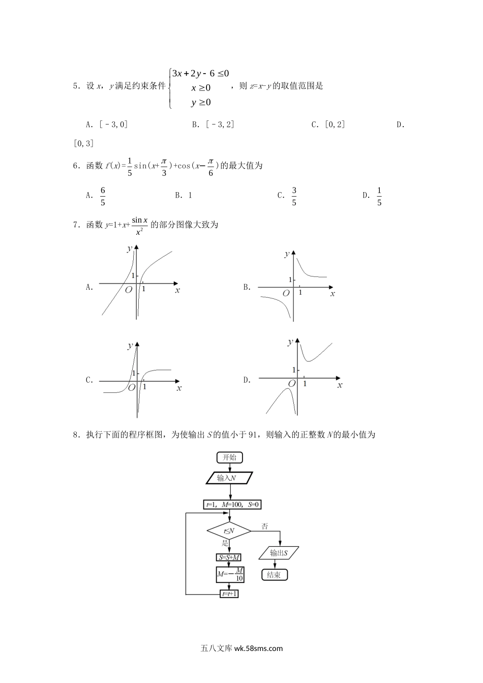 2017广西高考文科数学真题及答案.doc_第2页