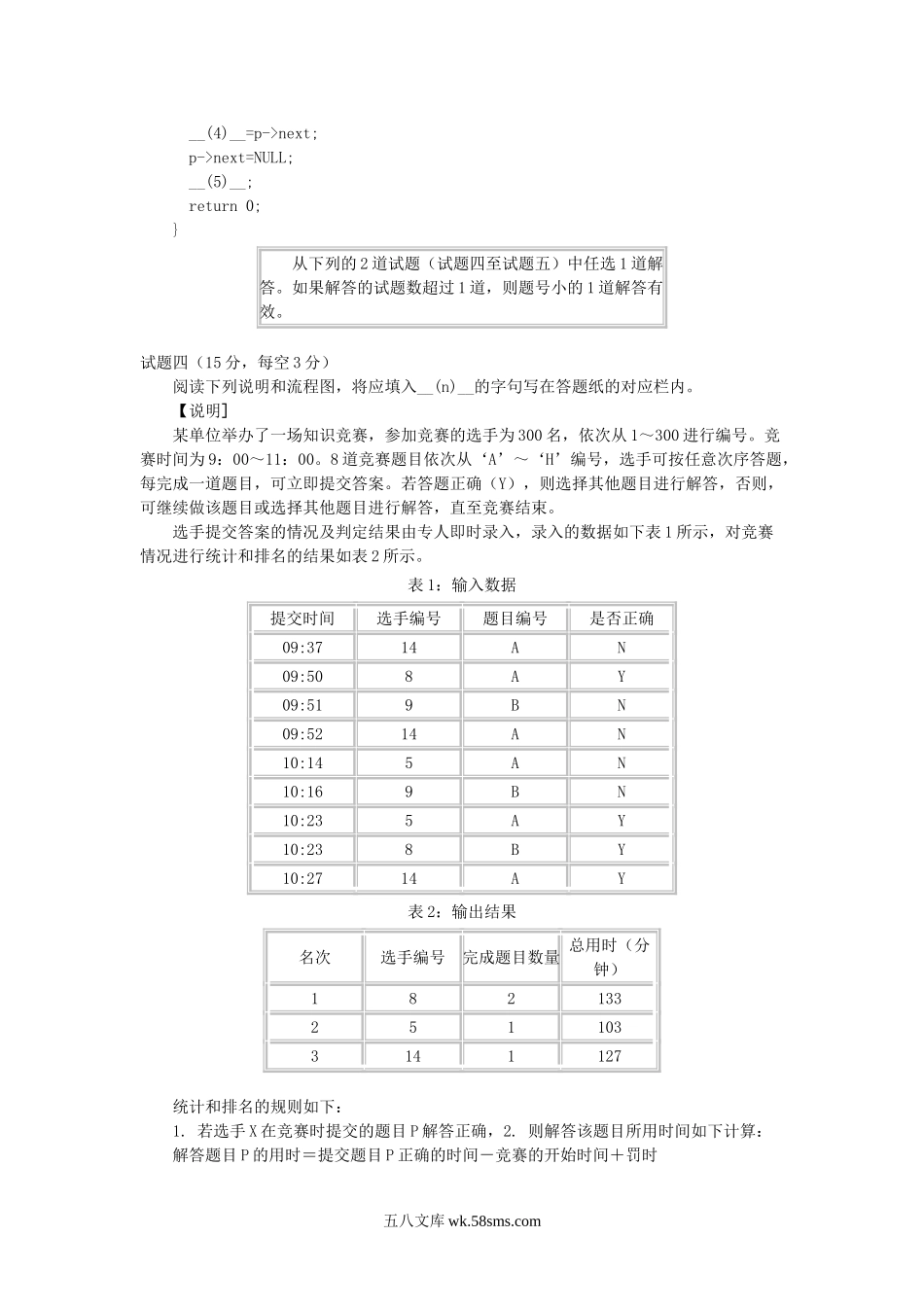 2004下半年程序员考试真题及答案-下午卷.doc_第3页