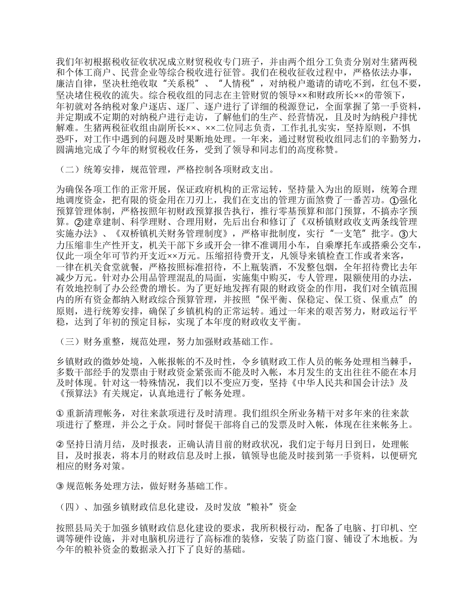 财政所财政工作总结.docx_第2页